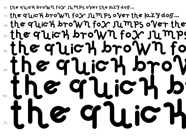 Haus Sweet Haus font waterfall